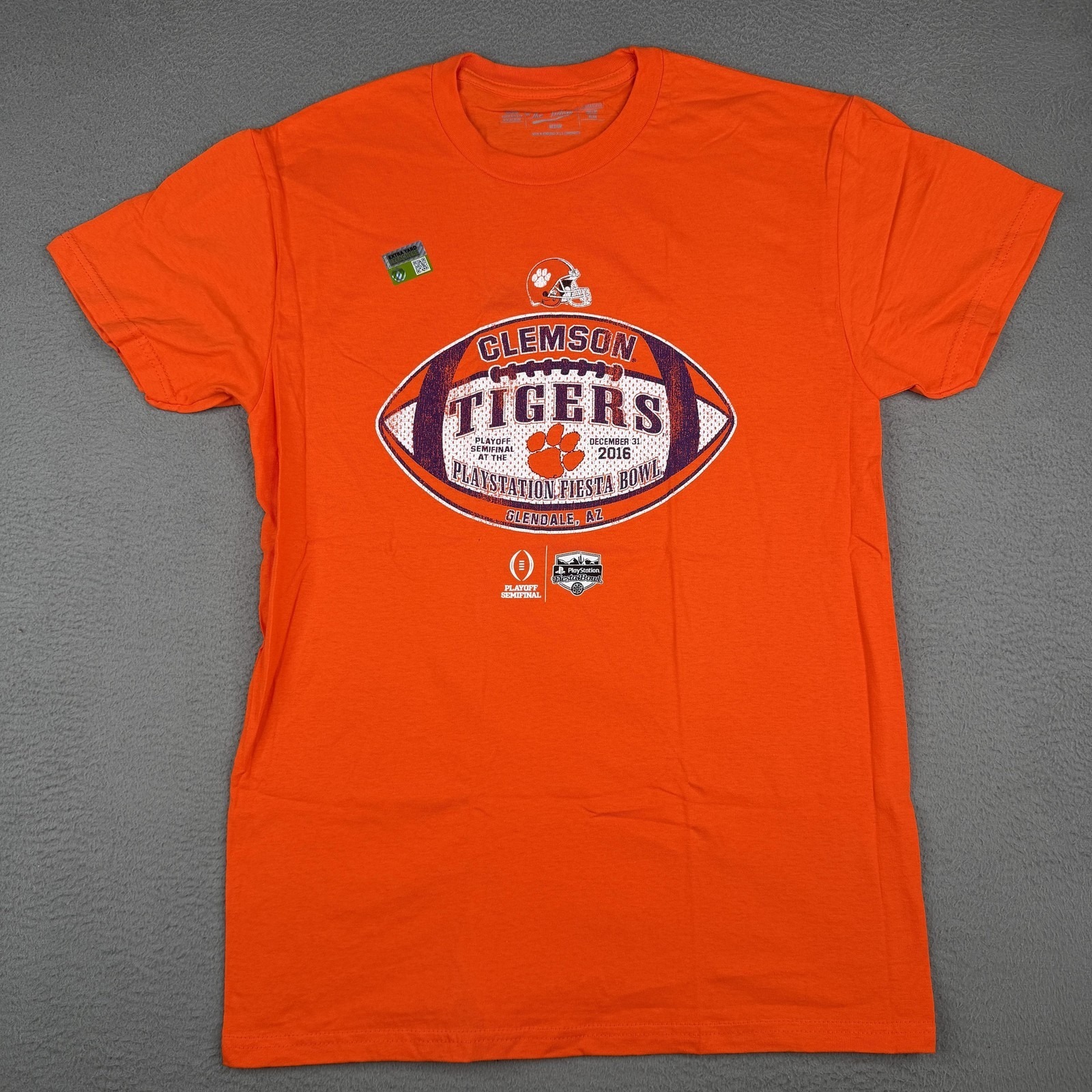 Clemson Tigers Shirt Mens Medium Orange Ncaa Football The Victory Fiesta Bowl